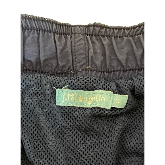 J Mclaughlin Mens Gingham Blue Fish Fishes Swim Trunks Suit Bathing Size S RARE - Picture 4 of 14